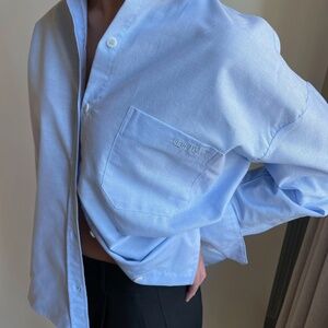 Djerf Avenue breezy shirt blue